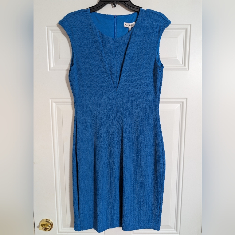 NWT Calvin Klein Blue Summer Dress Size S